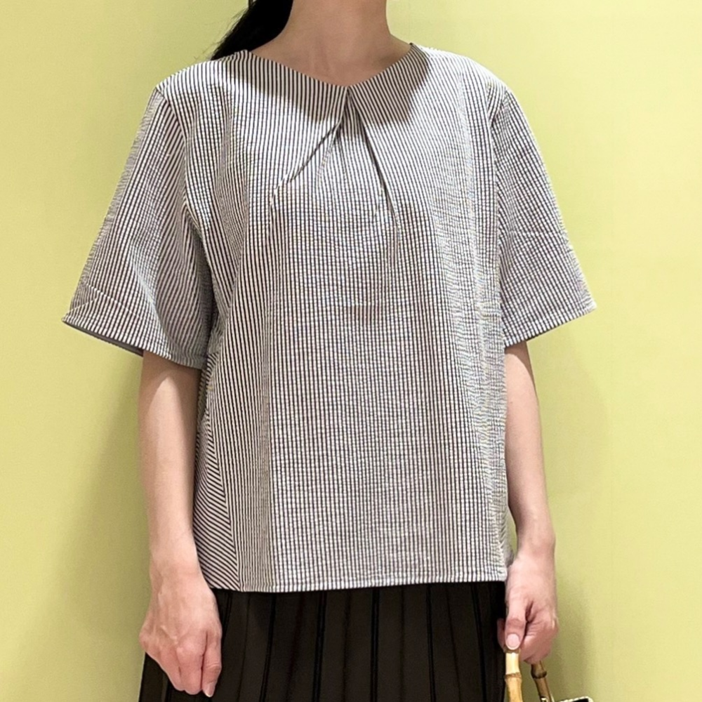 【6F J.PRESS LADIES】ドライタッチなサッカージャージーカットソー