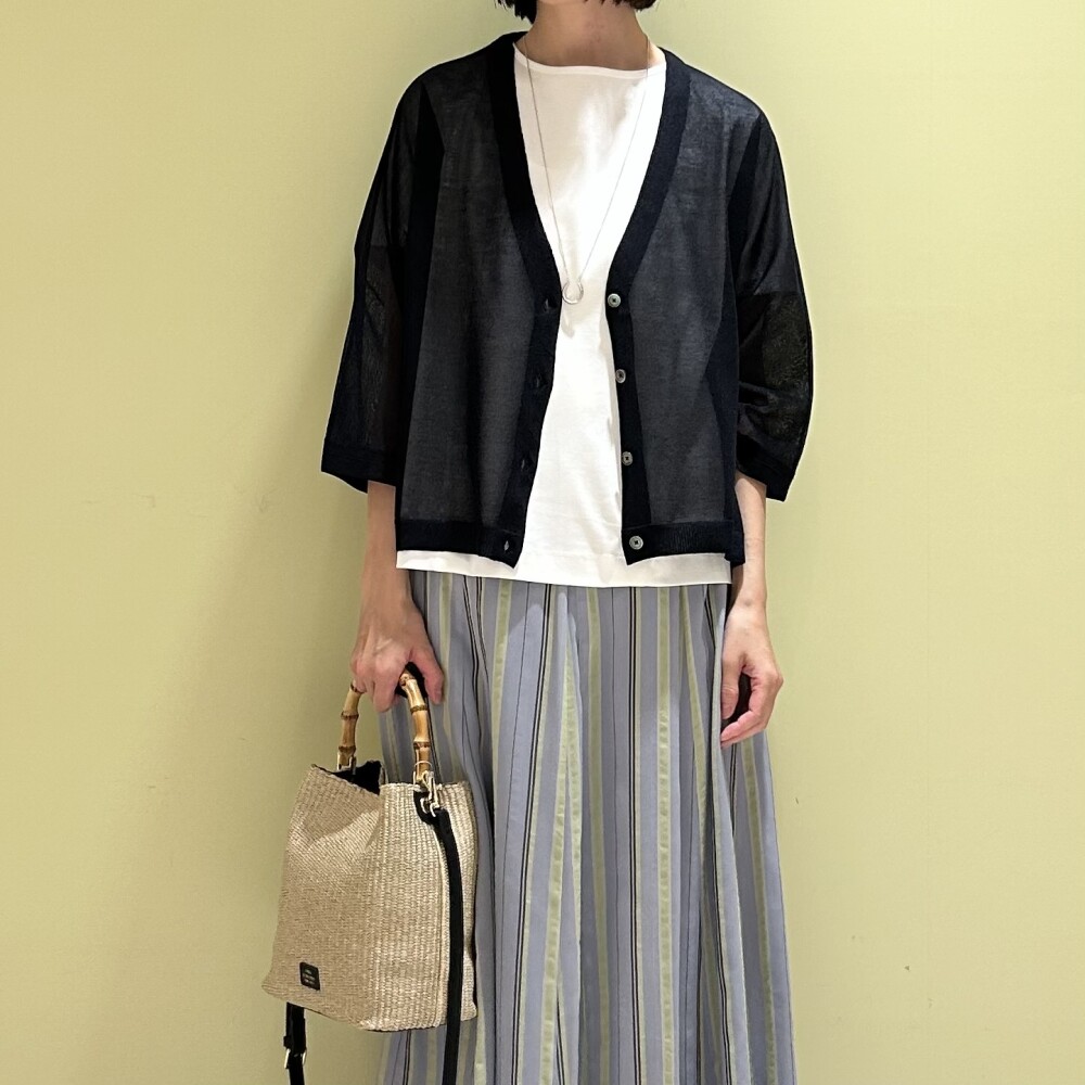 【6階Ｊ.PRESS LADIES】夏に大活躍のシアーカーディガン