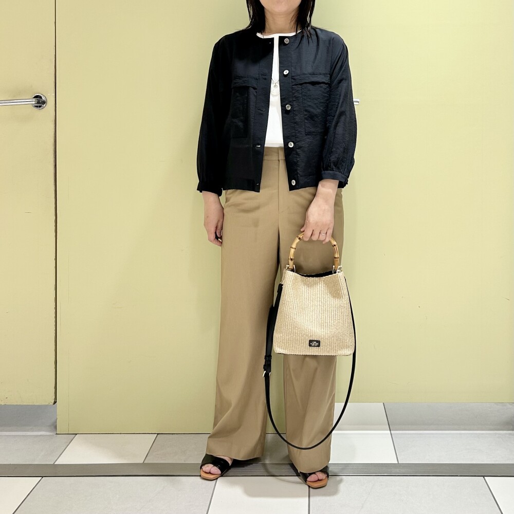 【6F J.PRESS LADIES】短め丈が今年らしいシアーブルゾン