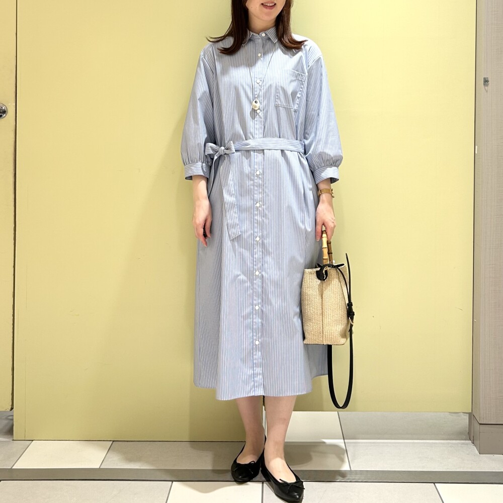 【6F J.PRESS LADIES】爽やかなシャツワンピース