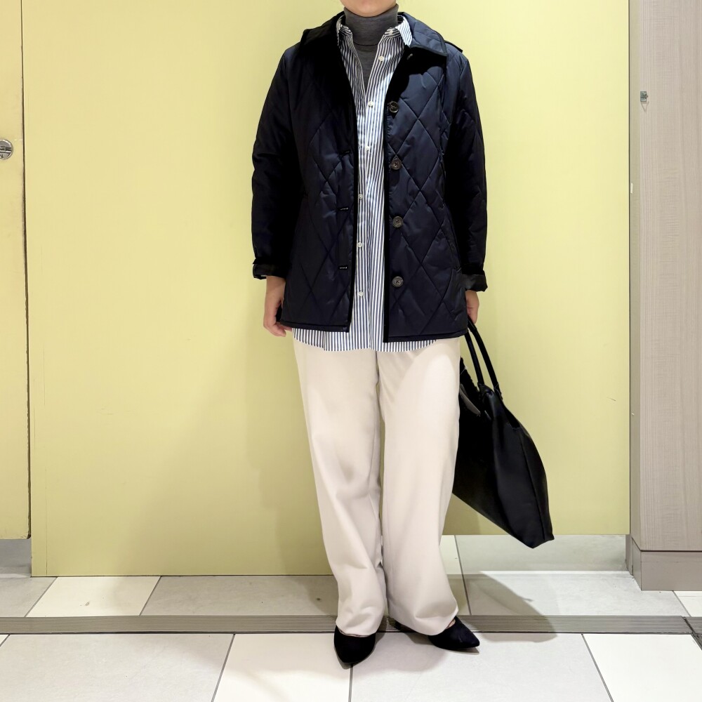 【6F J.PRESS LADIES】流行に左右されないベーシックなキルトコート