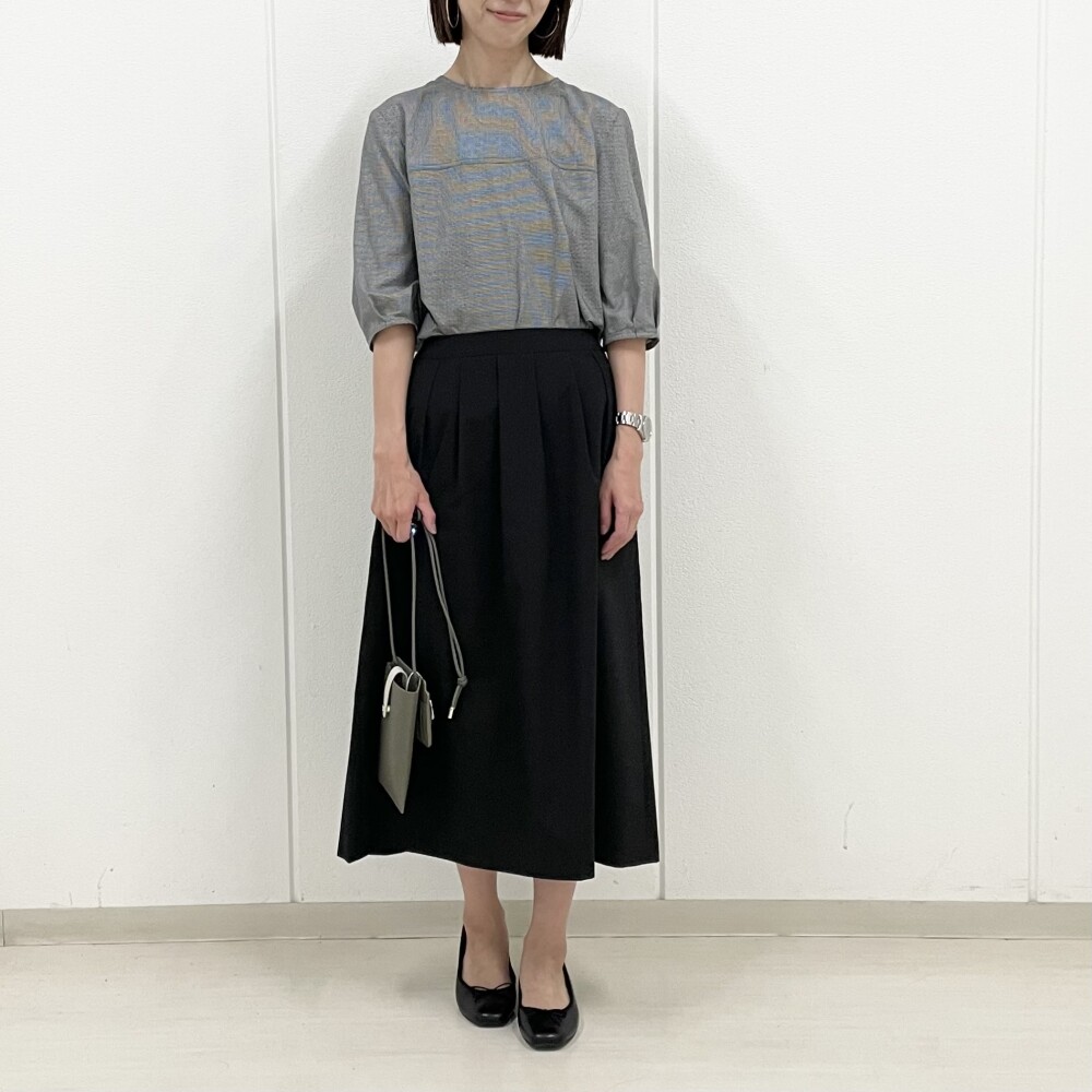【6階J.PRESS LADIES】チェック柄ブラウスの着回しコーデ①