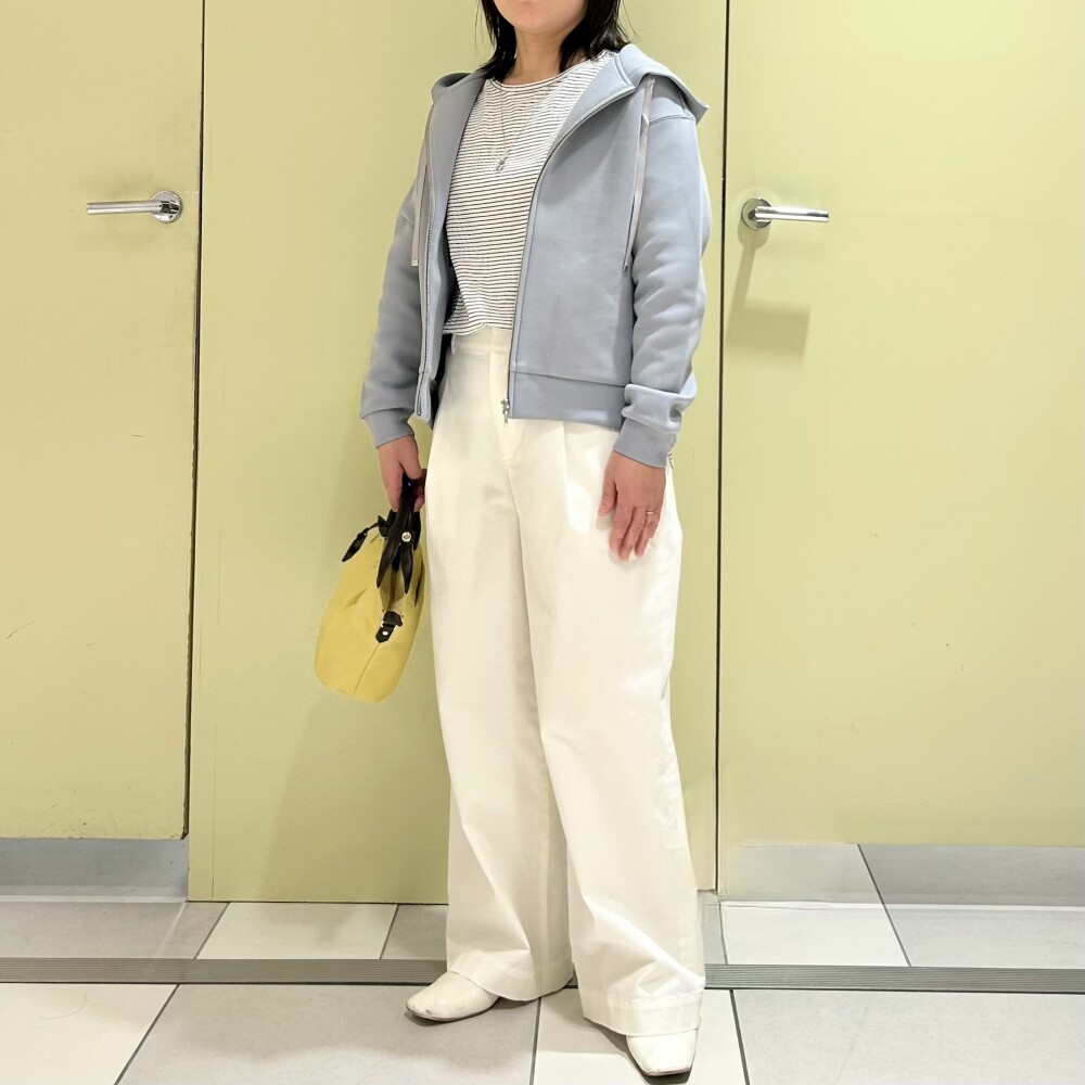 【6F J.PRESS LADIES】白を合わせた爽やかカジュアルコーデ