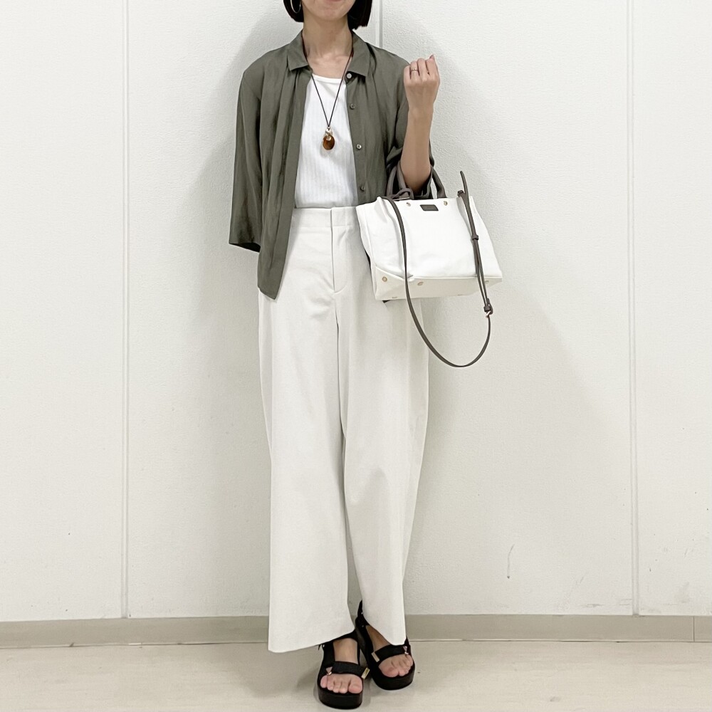 【6階Ｊ.PRESS LADIES】スタイルアップを叶えるクロップドシャツ