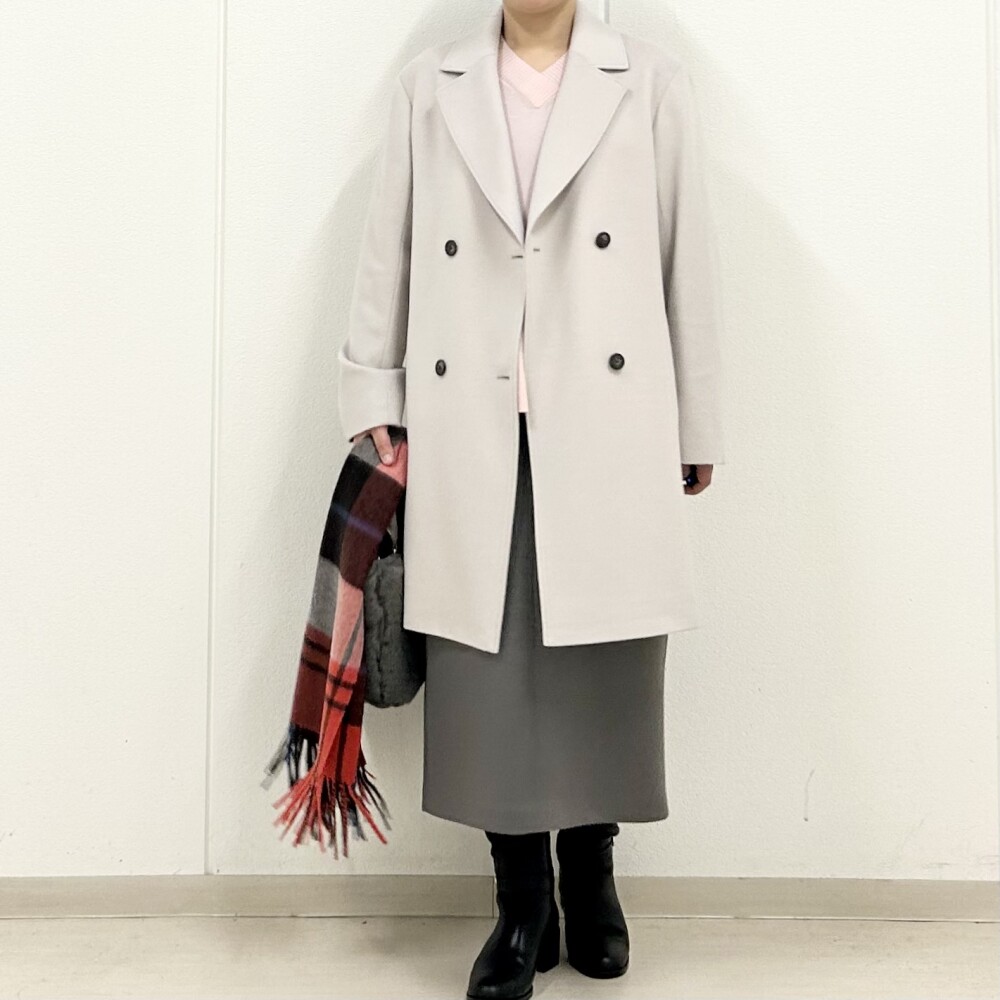 【6F J.PRESS LADIES】上品な色合いの綺麗めPコート