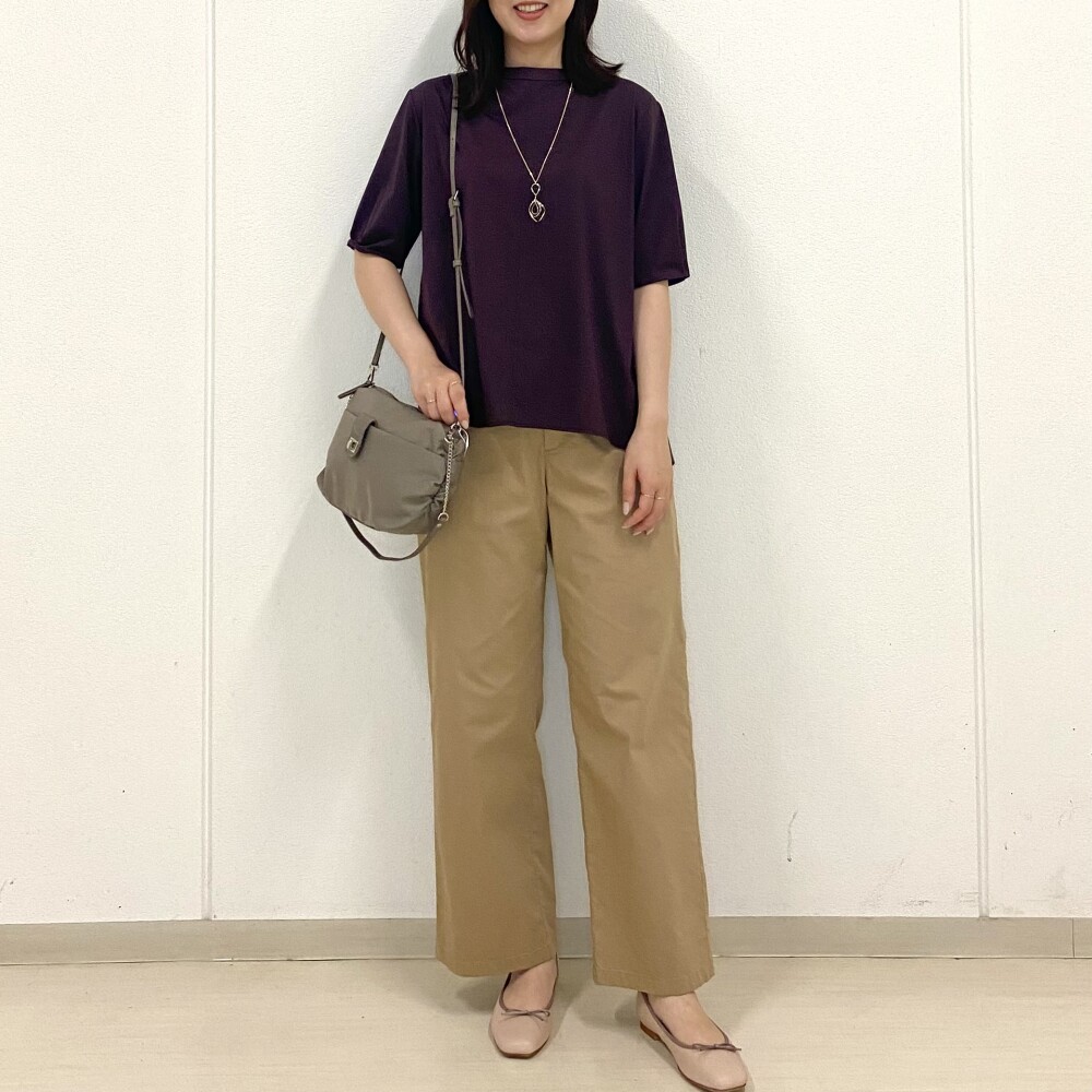 【6F J.PRESS LADIES】光沢のあるきれい目カットソー