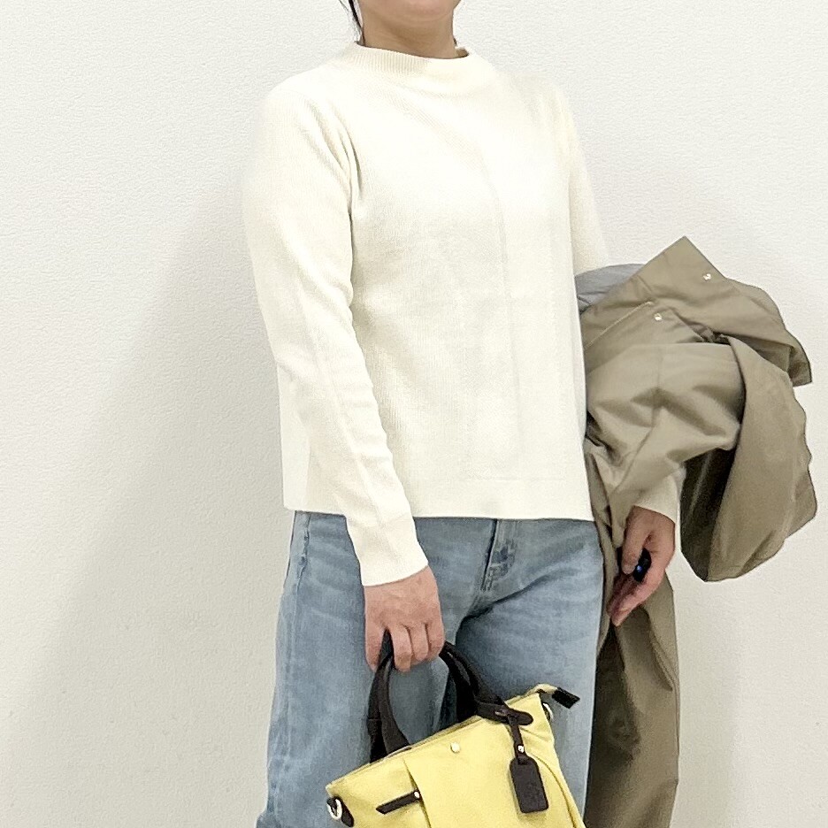 【6F J.PRESS LADIES】今から春まで使えるコットン混ニット