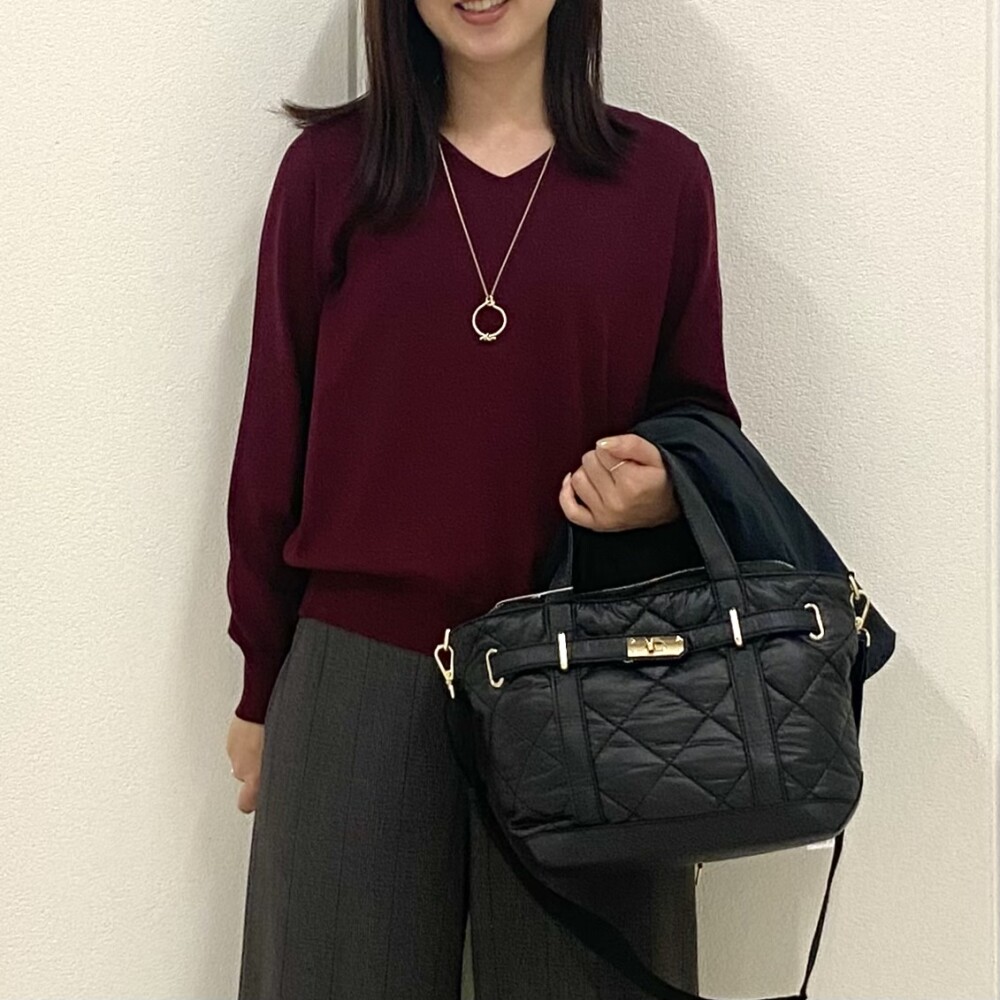 【6F J.PRESS LADIES】ロングシーズン着られるシンプルニット