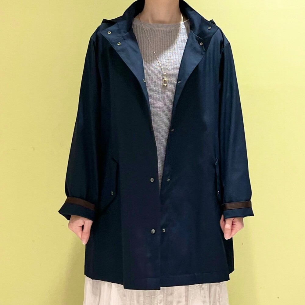 【6F J.PRESS LADIES】テントラインのフーデットコート