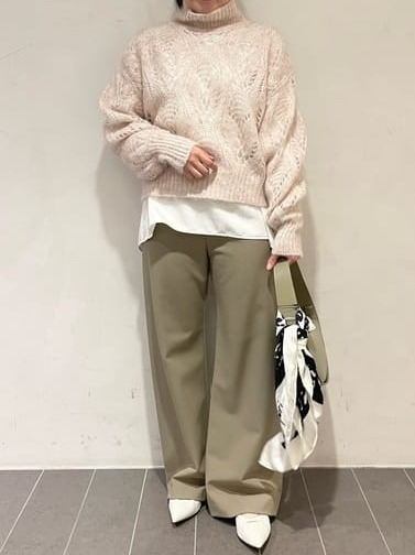 カリテスケープ☆モヘアニットをレイヤードスタイルで♪