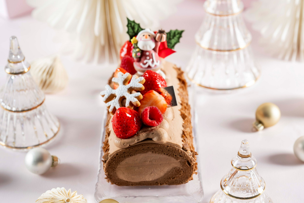 ブッシュ・ド・ノエルになった「堂島プリンスロール」😋