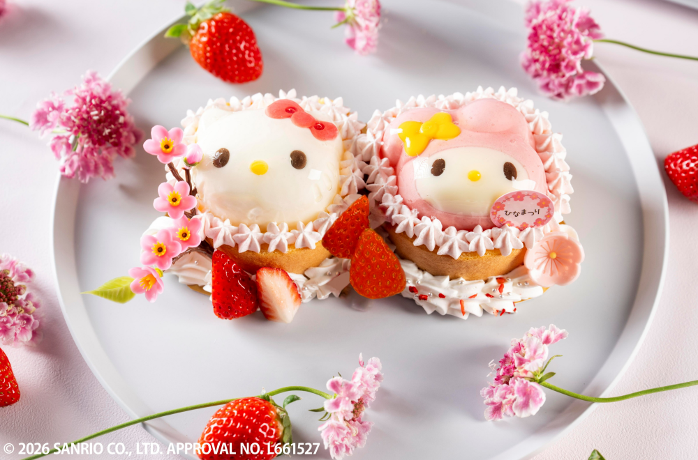 おひなまつり限定🌸　ハローキティとマイメロディのムース✨