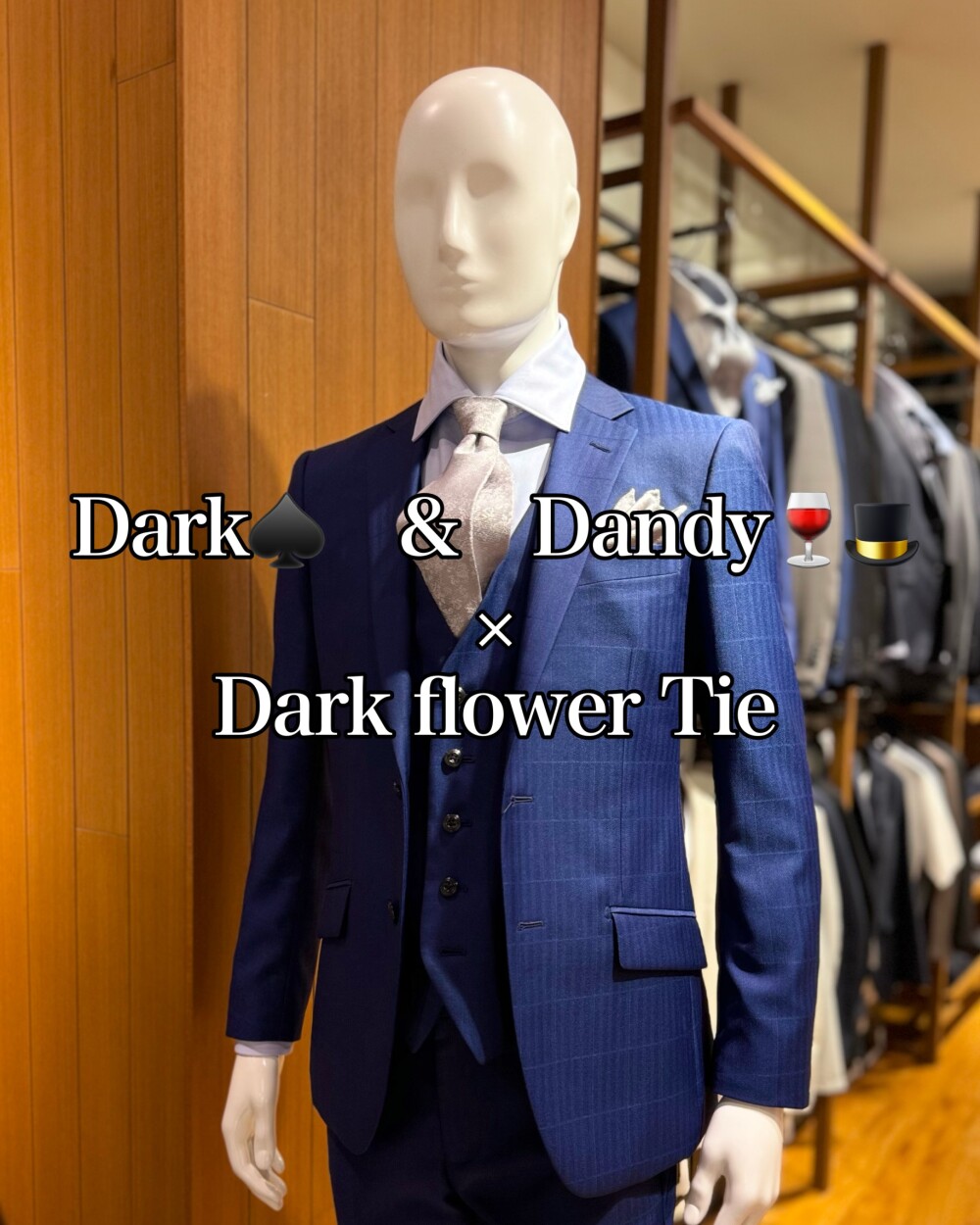 Dark♠️　&　Dandy🍷🎩 × Dark flower Tie