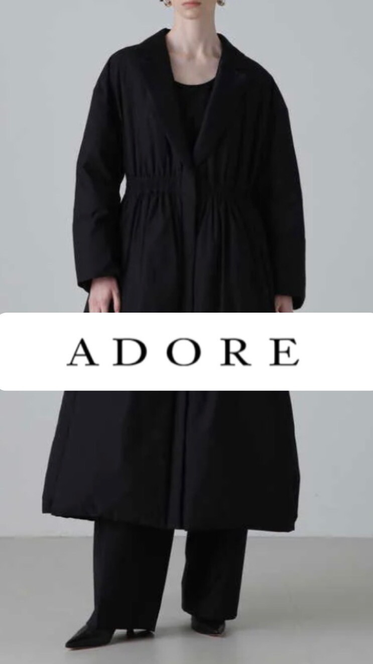 ADOREらしいダウンドレスコート