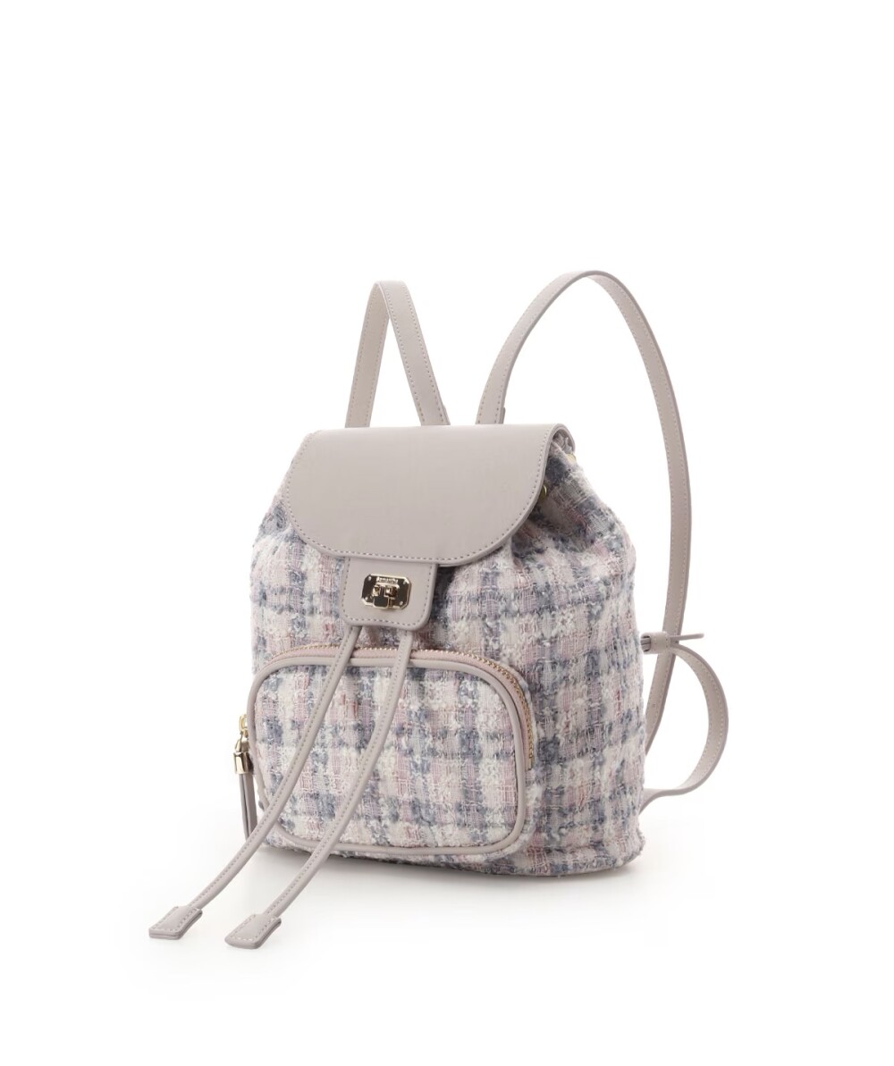 ✨新作✨ オリジナル金具ツイード リュック