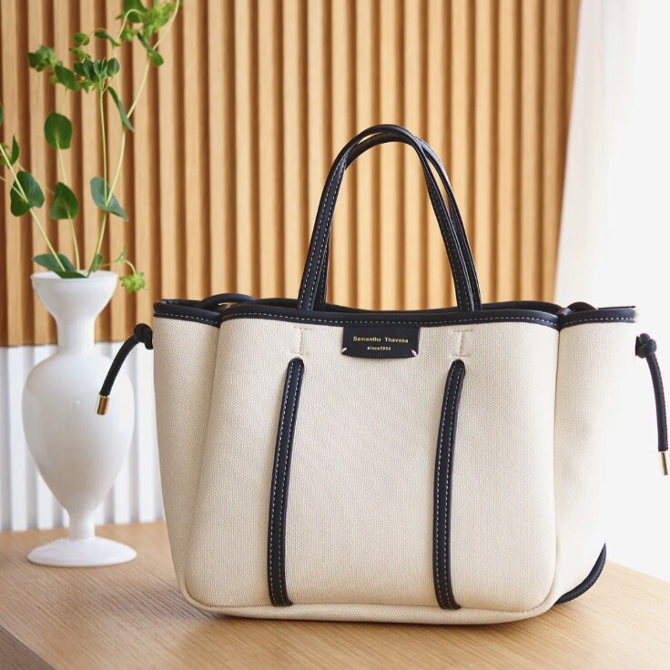 👜大人気合皮バッグ👜【キャンバスデザイン 合皮トートバッグ 小サイズ】