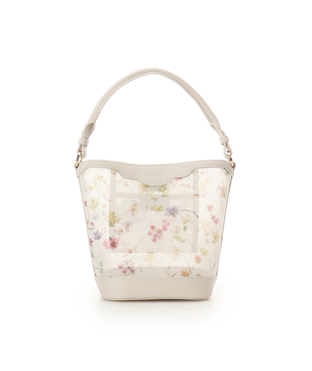 🌸新作🌸 フラワーモチーフチュール ワンハンドルバッグ | サマンサ