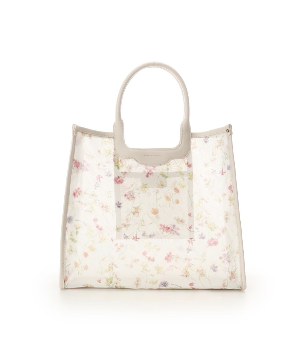 🌸新作🌸 フラワーモチーフチュール トートバッグ