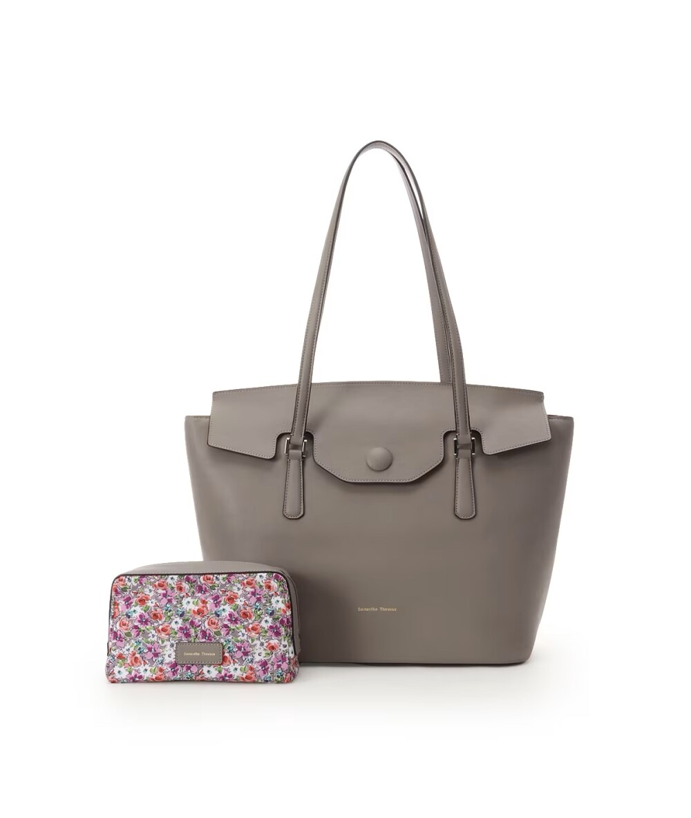 🌟新作🌟 花柄ポーチ付き かぶせトートバッグ