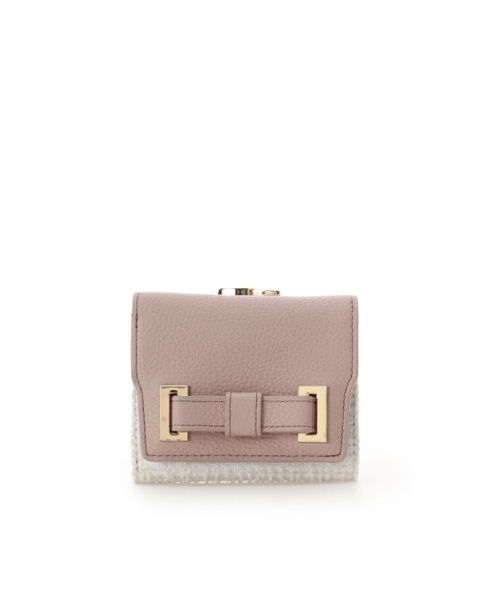 🎀新作🎀 ループツイードデザイン エムシュシュⅢ 口金折財布