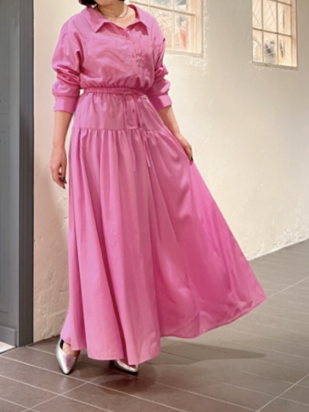 【6階 ピンキー&ダイアン】ロングシャツワンピース👗