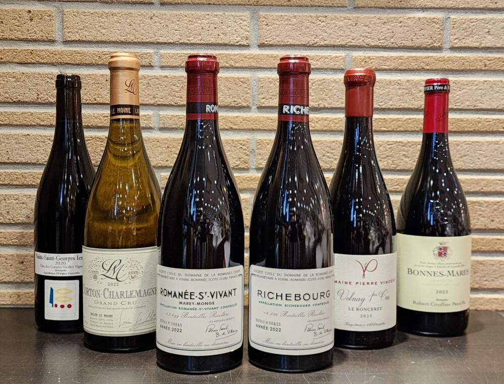 【福箱】DRC入りブルゴーニュワイン６本セット