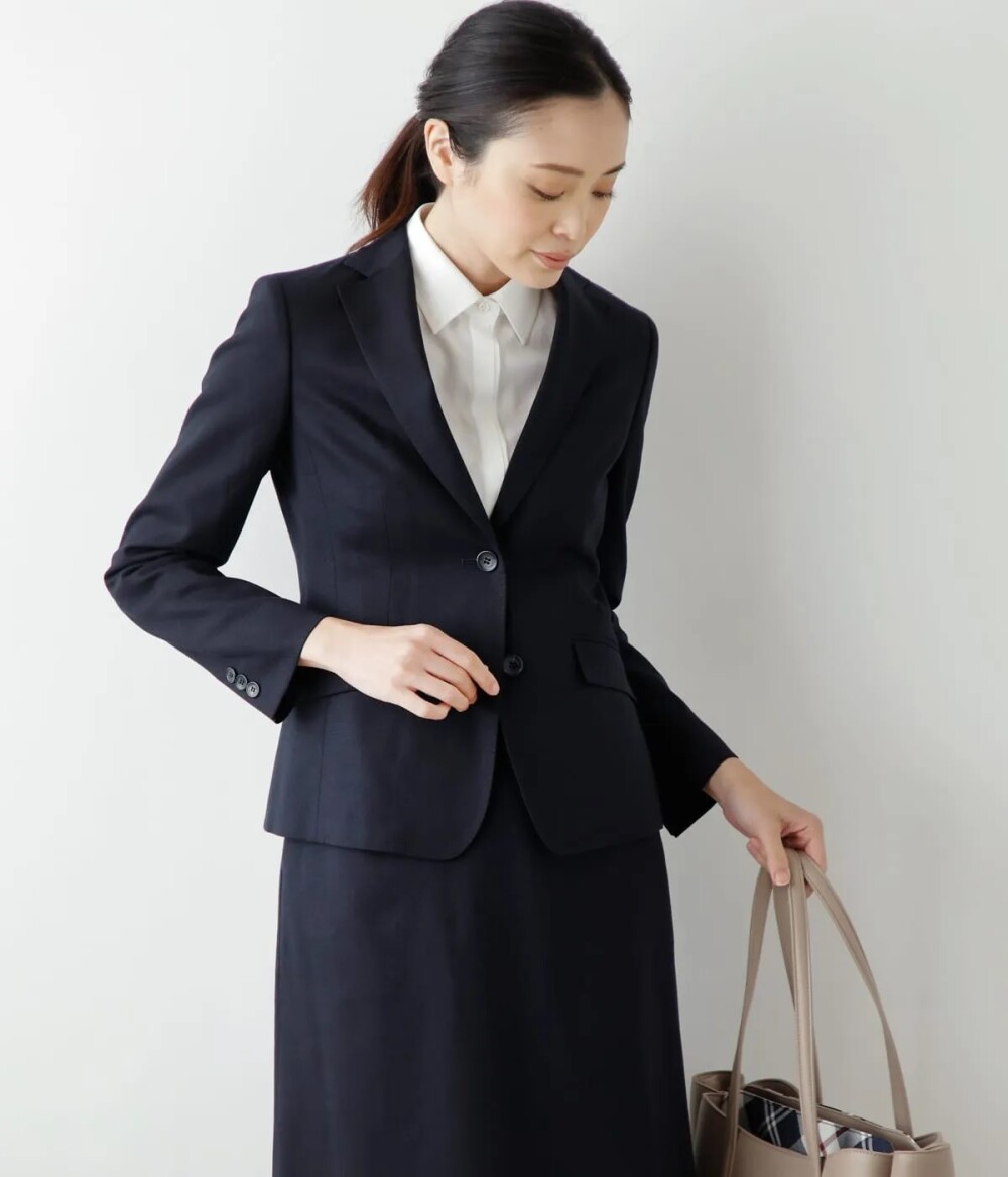 【NEWYORKER】ウールシャドーチエックスーツ