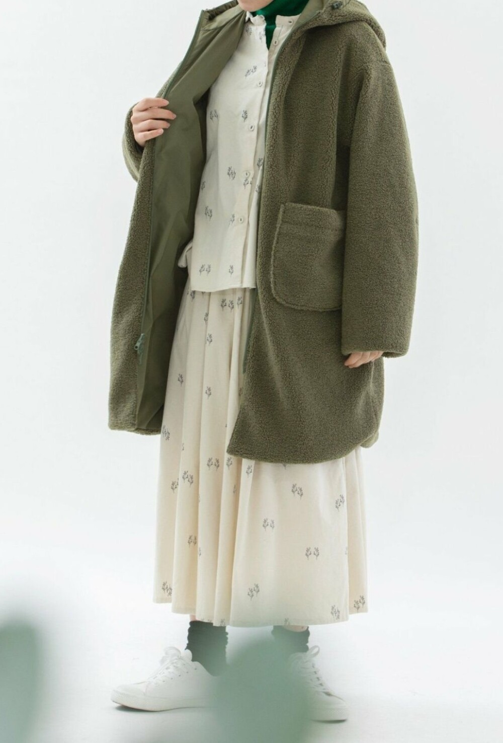 【6階ノップドゥノッド】２wayボアリバーシブルコート