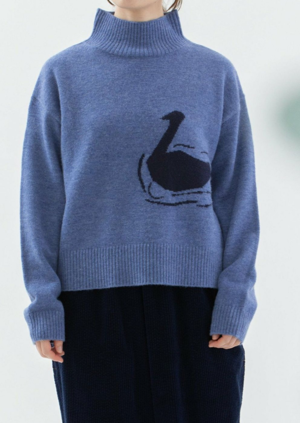 【6階ノップドゥノッド】一枚でサマになる♪スワンニット