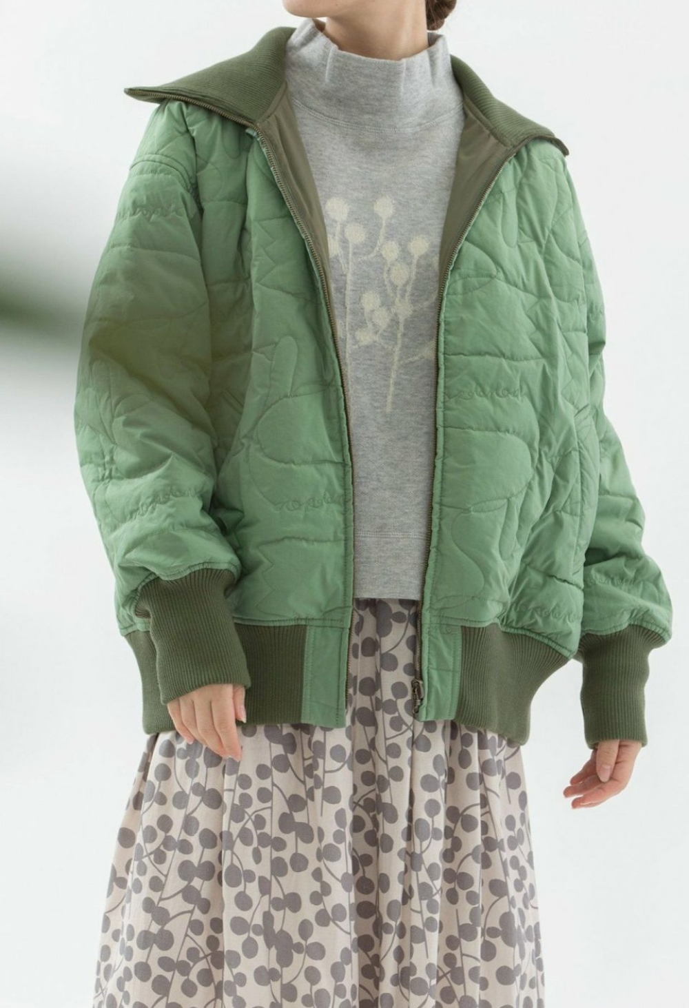 【6階ノップドゥノッド】リバーシブル♪スワンキルティングブルゾン