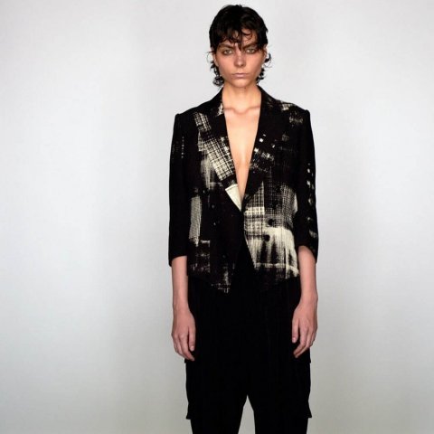 Y.sワイズ　2023ssワンピ未使用 Y's ワイズ ワンピース 1(XS位) 紺 【古着】【中古】