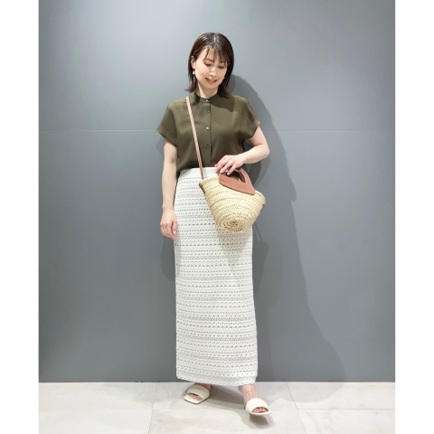 華やぐ クロシェ編みニット 着回しコーデ | セオリーリュクス | 大丸梅田店公式 SHOP BLOG