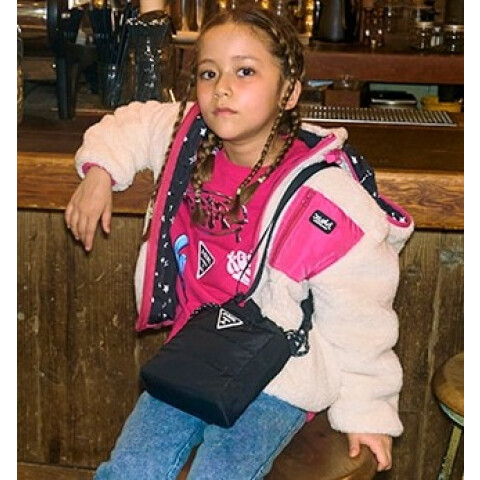 also beauty.:beast ダブルジップブルゾン　半袖　希少　タグ付き フラッフィーブルゾン🌈 | Xガールステージズ/Xラージキッズ | 大丸