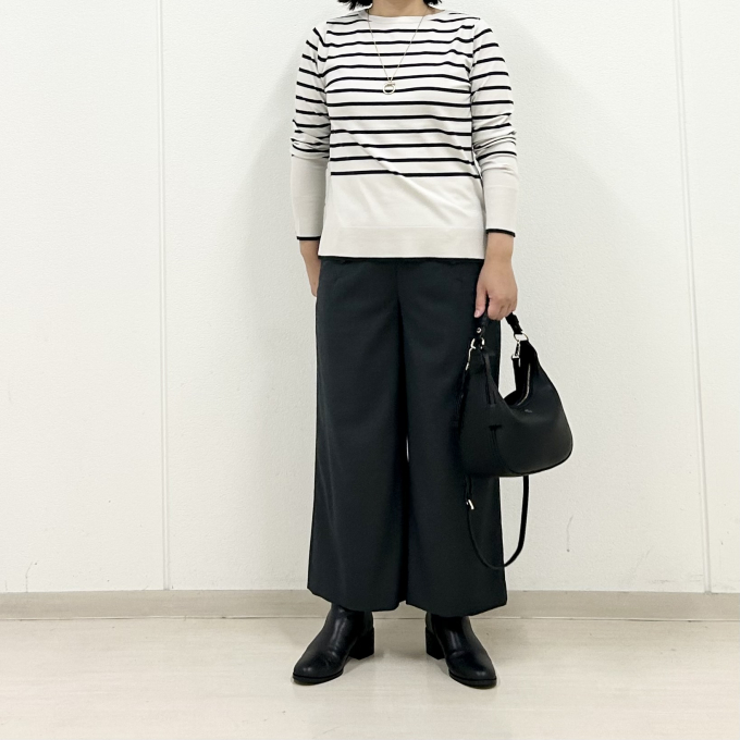 【6F J.PRESS LADIES】秋カラーで大人のボーダースタイル