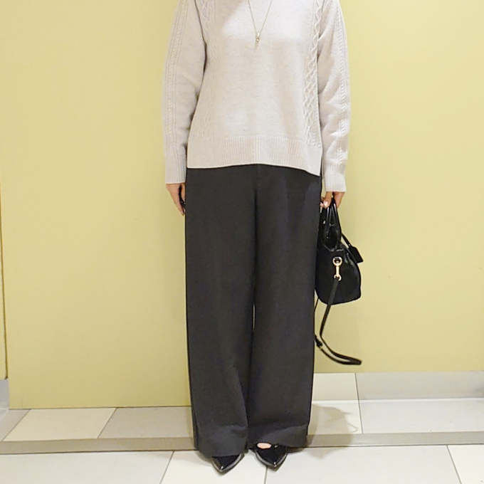 【6F J.PRESS LADIES】大人のラインパンツコーディネート