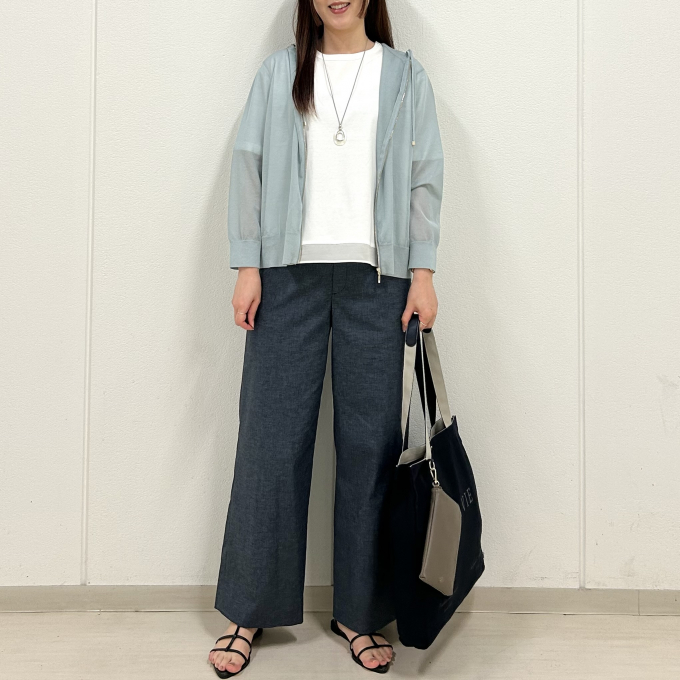 【6F J.PRESS LADIES】涼しげなシアーパーカー