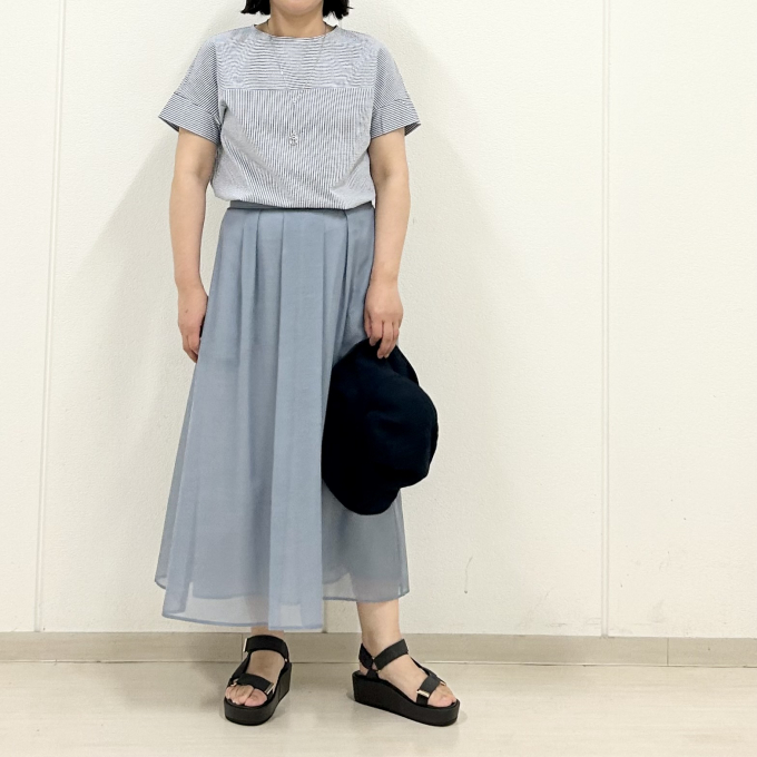 【6F J.PRESS LADIES】人気アイテムで夏のブルーコーデ