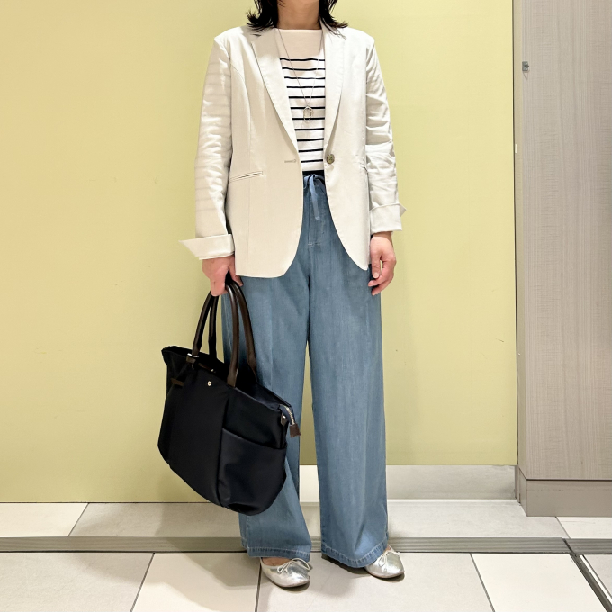 【6F J.PRESS LADIES】カジュアルスタイルにもおすすめのテーラードジャケット