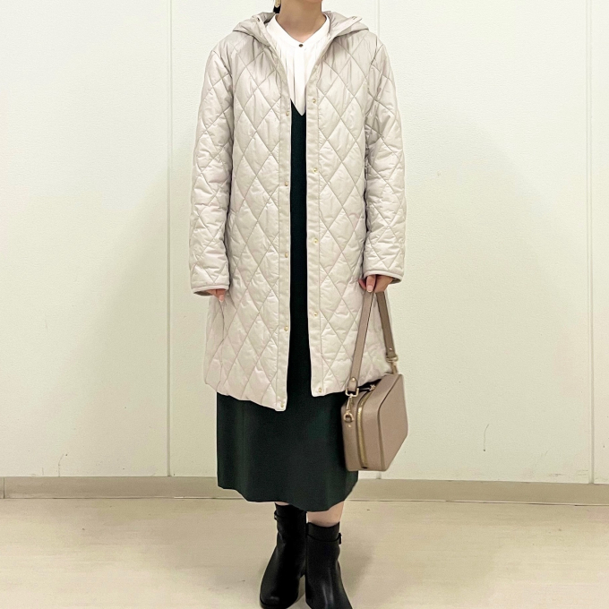 【6F J.PRESS LADIES】キルティング フーデッドコート