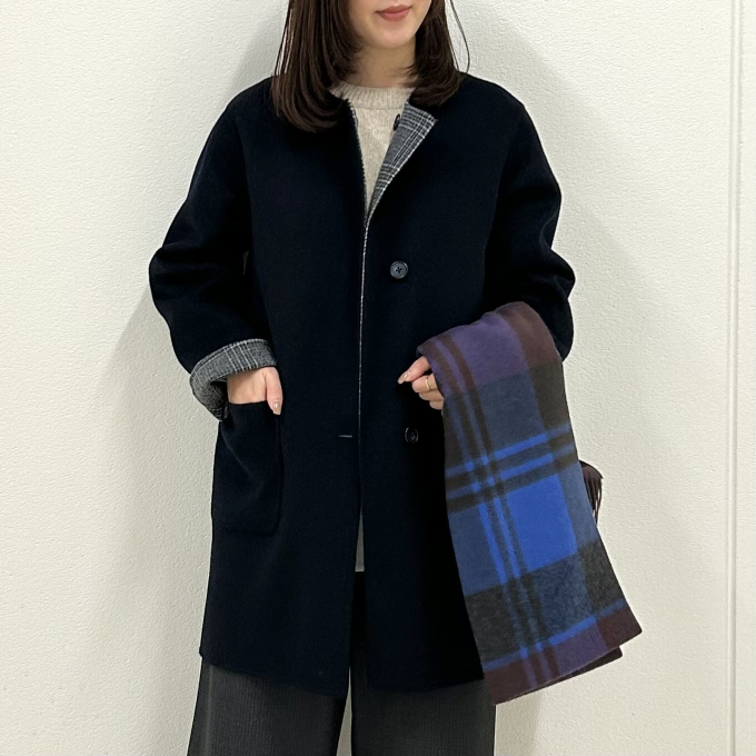 【6F J.PRESS LADIES】軽く羽織れるミドル丈コート