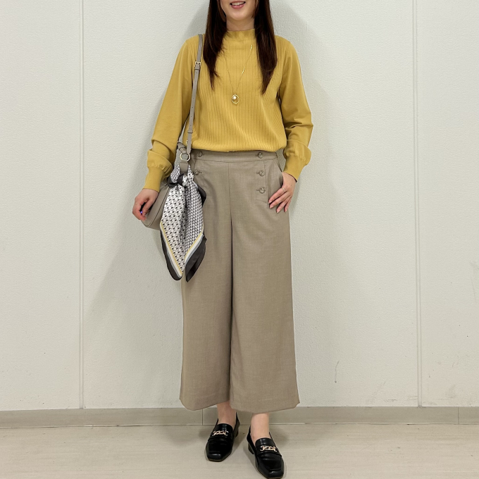 【6F J.PRESS LADIES】秋色リブニット