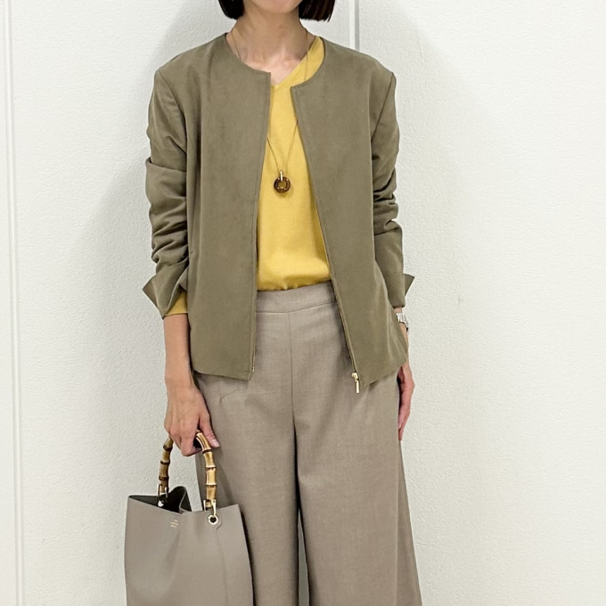 【6階Ｊ.PRESS LADIES】秋を感じさせるスエードブルゾン