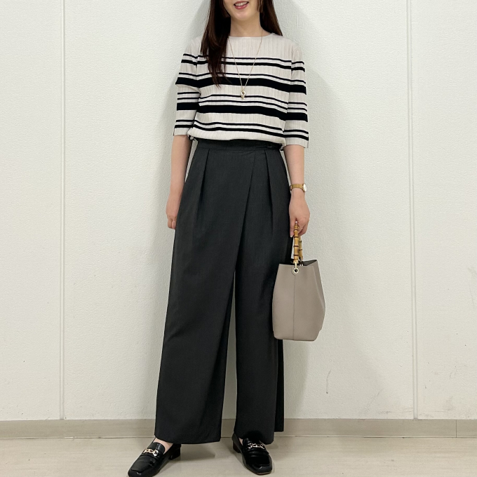 【6F J.PRESS LADIES】トレンド感のあるパンツスタイル