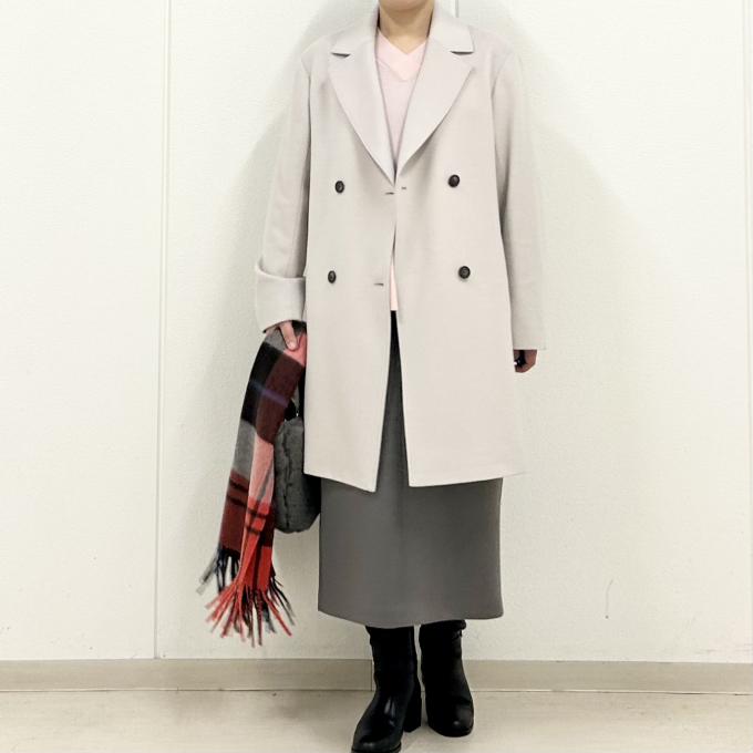 【6F J.PRESS LADIES】上品な色合いの綺麗めPコート