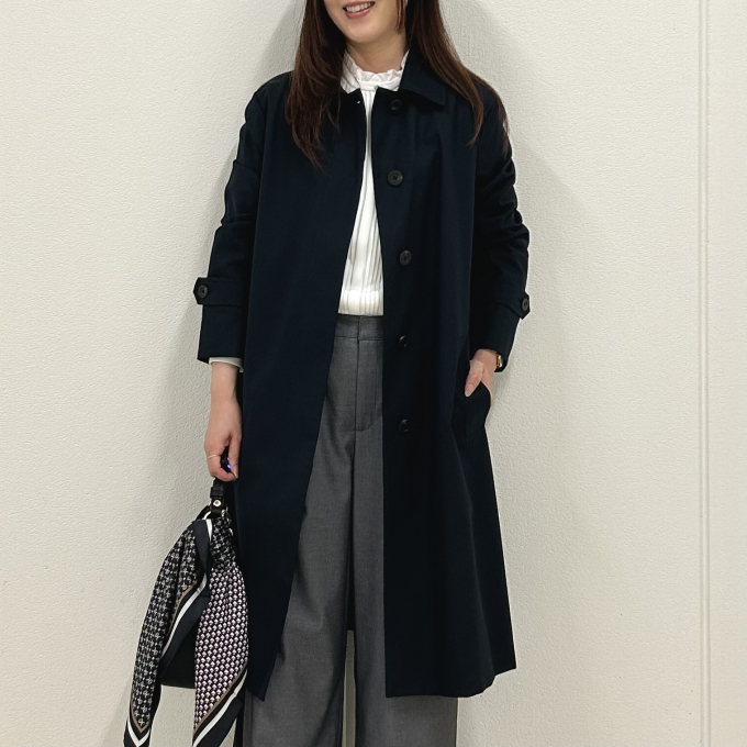 【6F J.PRESS LADIES】定番ステンカラーコート