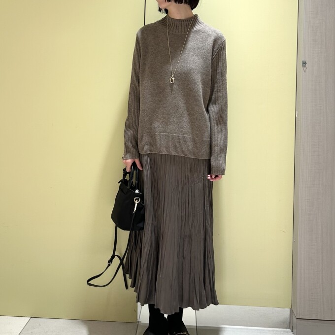 【6F J.PRESS LADIES】すっきり見えのリブニット