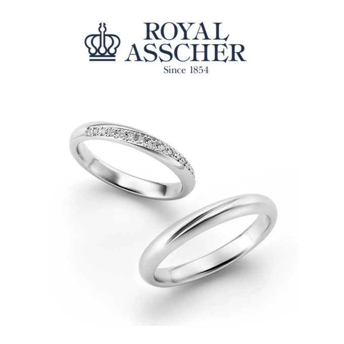 【3階 西側 ロイヤル・アッシャーサロン】マリッジリングWRB078 / WRA068