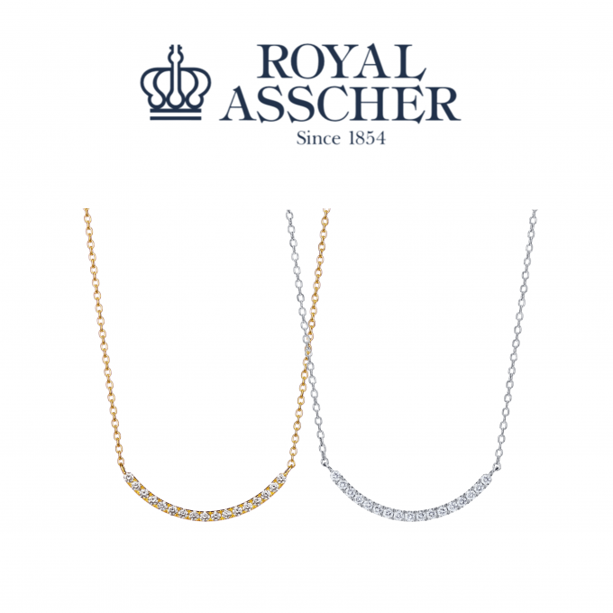 【3階 西側 ロイヤル・アッシャーサロン】ライン ダイヤモンドペンダント（Small）