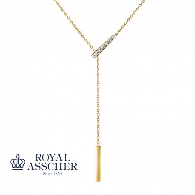 【3階 西側 ロイヤル・アッシャーサロン】ライン K18ダイヤモンドペンダント