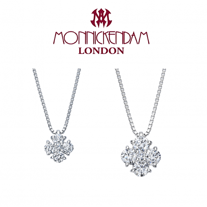 【3階 西側 モニッケンダム】フローラル・Ptダイヤモンドペンダント